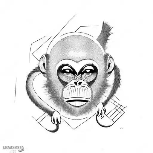 Monkey And Duck Cartoon