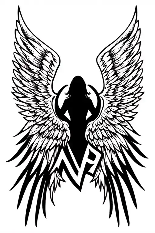 Angel Wings Inside Mvp Word Is Hidden