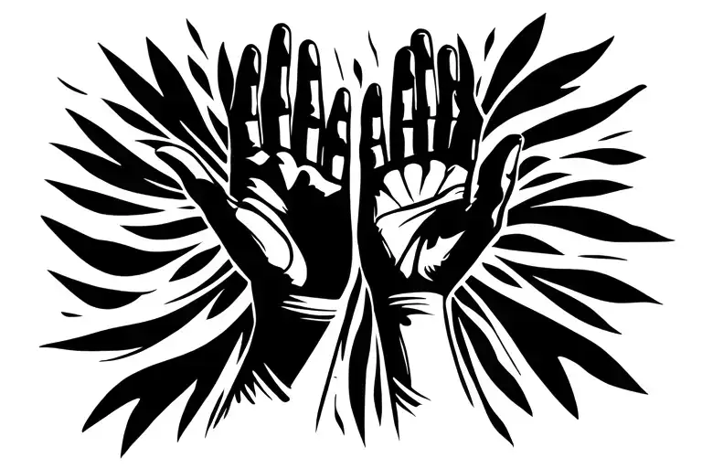 Kids Hands Surrounded