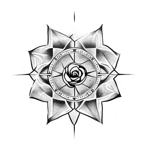 Rose Arrow Compass Empress