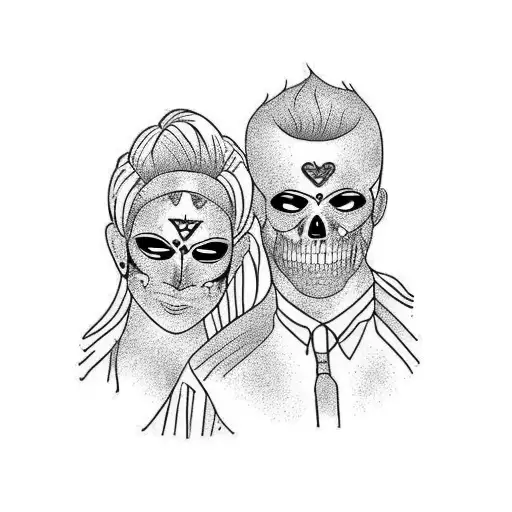 Couples Tattoo For Lacey And Taylor Mask 1-22-21 Wedding Date