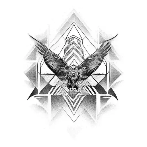 Hawk And Aries Protekting Human Familie