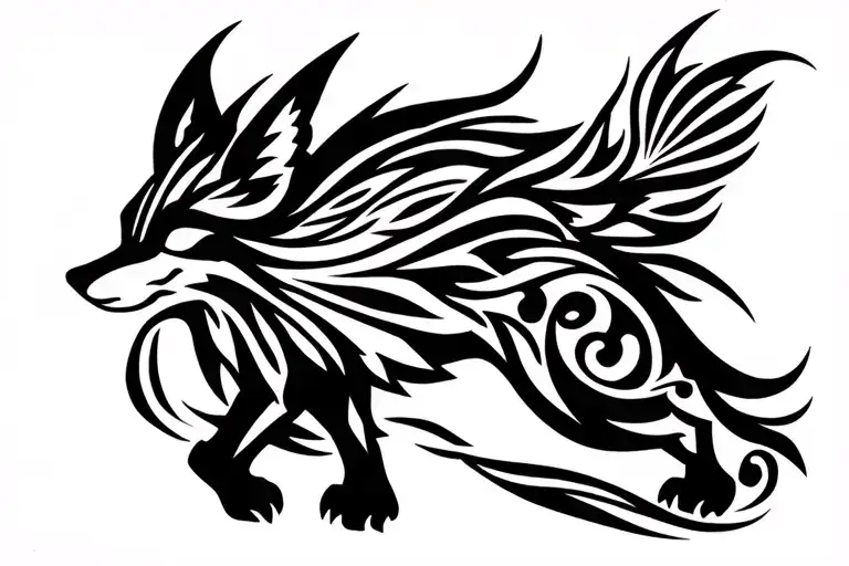 Nibe Tail Fox Running