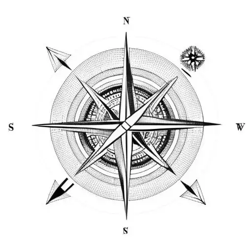 Compass With Number 22