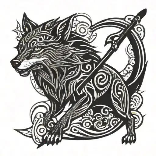 Wolf With A Scythe Body