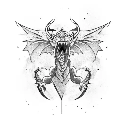 Long Tattoo Mma Fighter Dragon Spirit