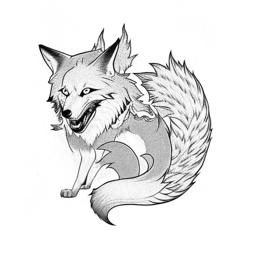 Kitsune Ninetailed Fox
