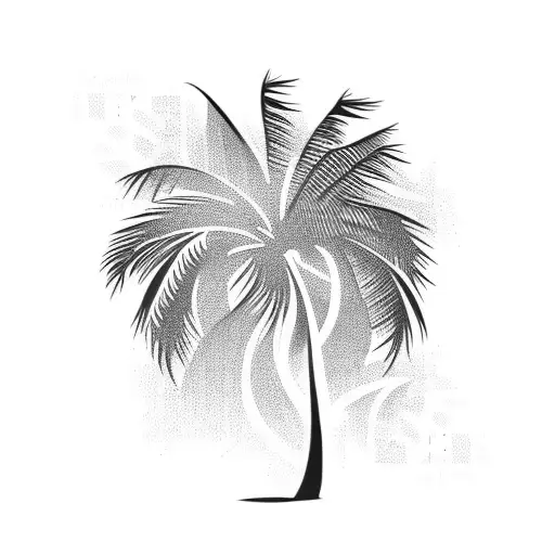 Palm Tree Sunset Beach