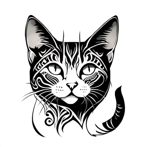 A Cat Who Has Three Heads