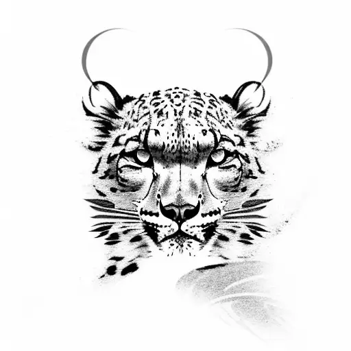 Snow Leopard With Eagle Wings