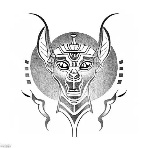 Anubis Black And White