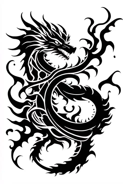 Filler Clouds And Smoke Dragon