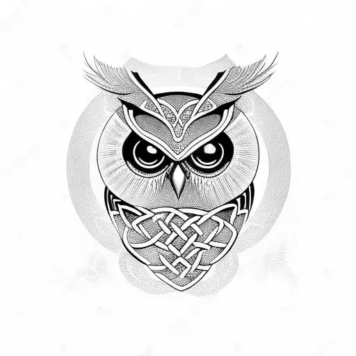 Owl Celtic Knot