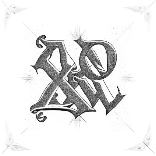 Arm Tribal With 3 Letters V Along With Something Remates To A Father With Two Daughters And Love