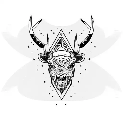 Native American Bison Skull