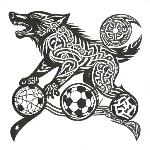 Moon Wolf Soccer Rope
