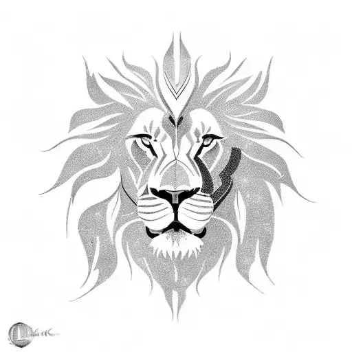 Lion Face With Luyck Will Follow Me