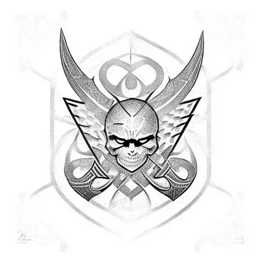 No Evil Can Touch Me Sigil With The Protection Rune Above And Below It