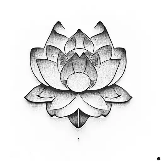 Small Lotus Flower In Finger