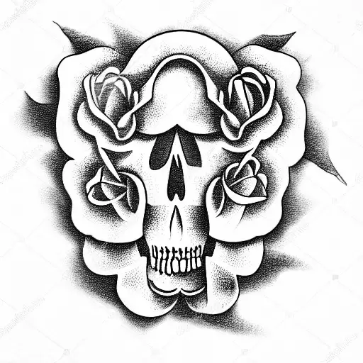 Skull And Roses