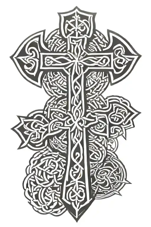 Celtic Cross And Fighting Irish
