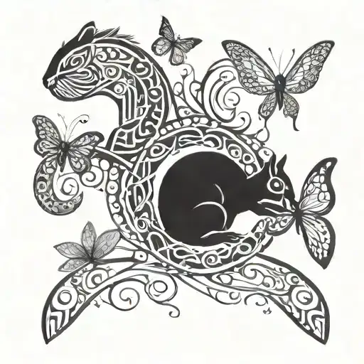 Squirrel And Dragonfly