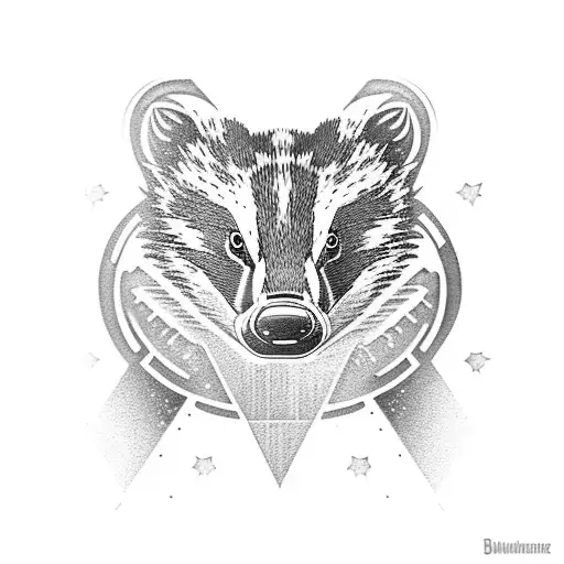 Badger With Space
