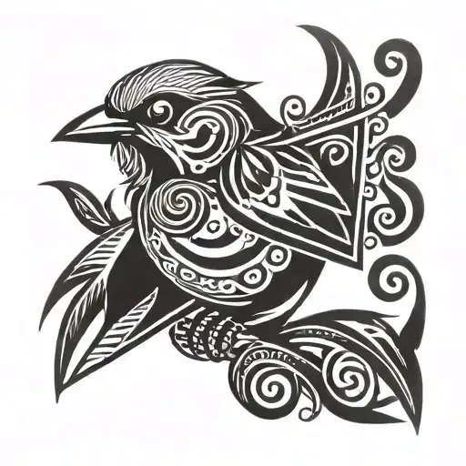 Sparrow Bird Dressed