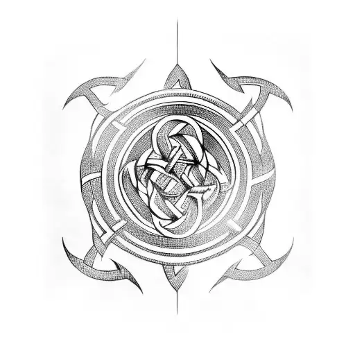 Knotwork Odin Sleeve