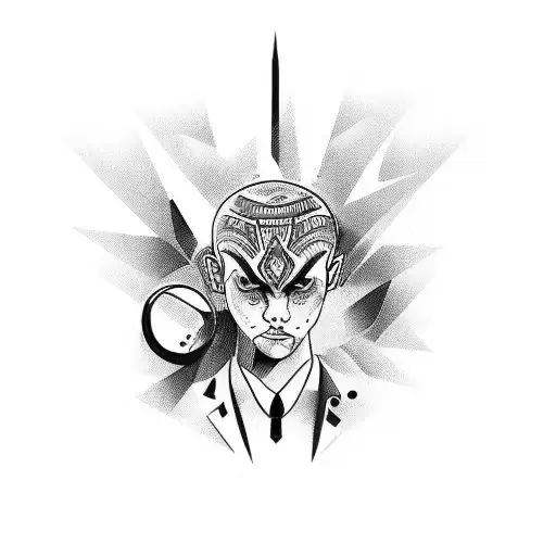 A Dynamic And Energetic Tattoo Of A Person Engaged In Their Favorite Sport