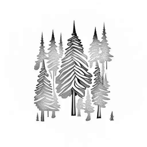 Trees Mountain Winter Hiker