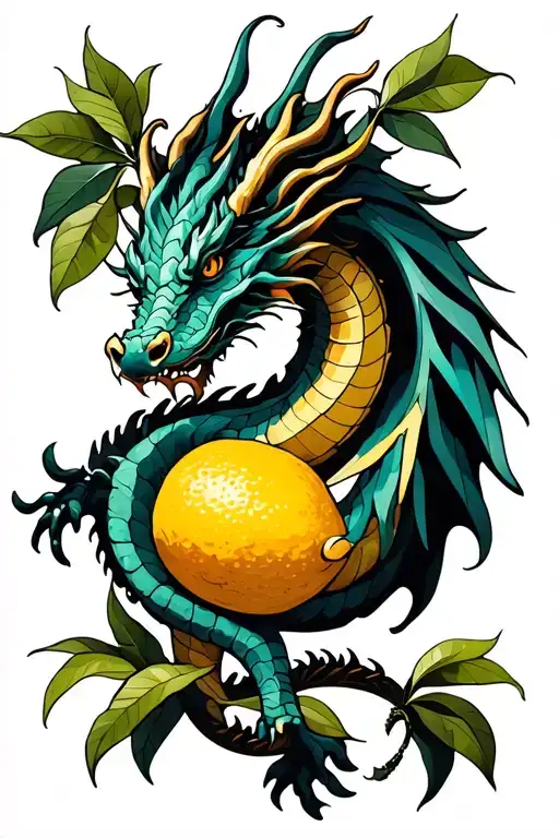 Dragon In A Lemon Tree Intertwined