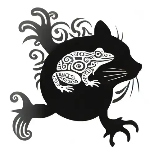 Frog And Cat And Duck