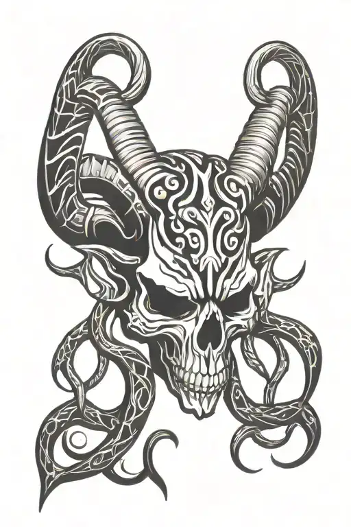 Ram Demon Skull