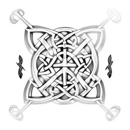Celtic Knot And Sword