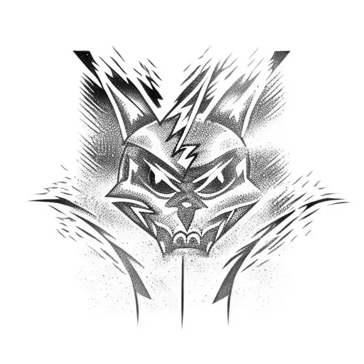 Katana With Lightning Around It