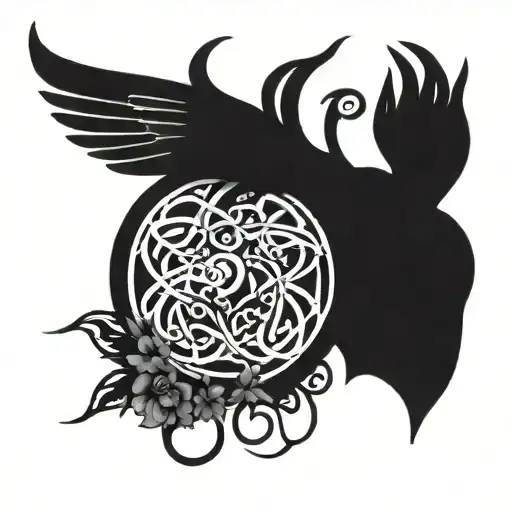 Memorial For My Mom And Dad With Deer Antlers And Hummingbird