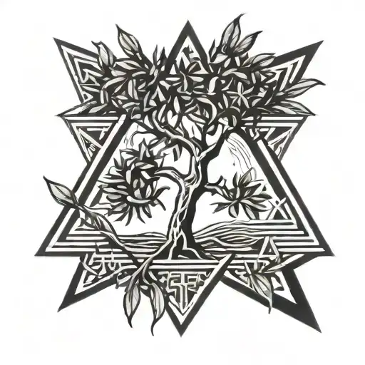 Olive Tree Inside Tartessian Star