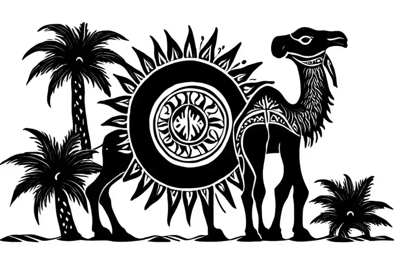 Sun And Camel