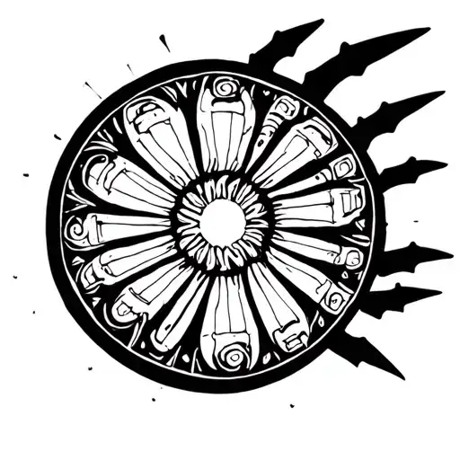 Circle From Knives In The Web