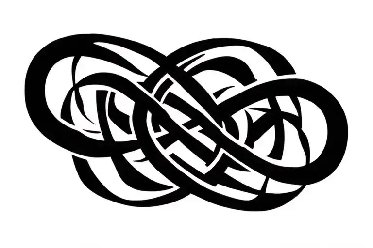 Three Infinity Symbol Intertwined