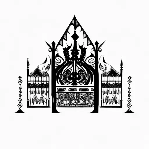 Gothic Iron Black Gate