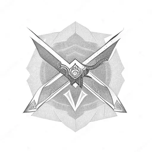 Master Sword With Diamond Background