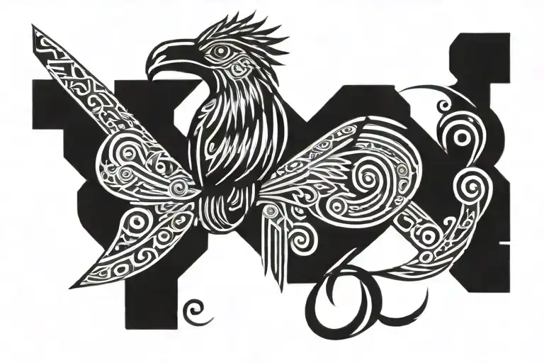 Quetzal Posing On Mayan