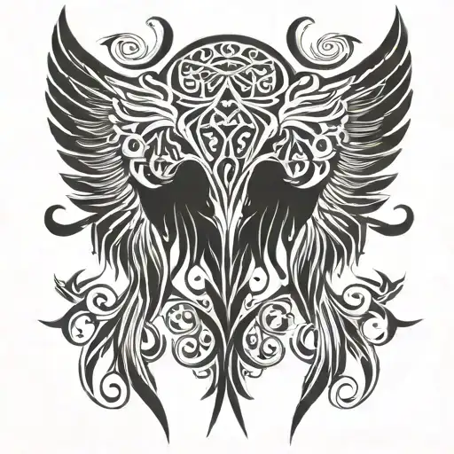 Symmetrical Angel Wings
