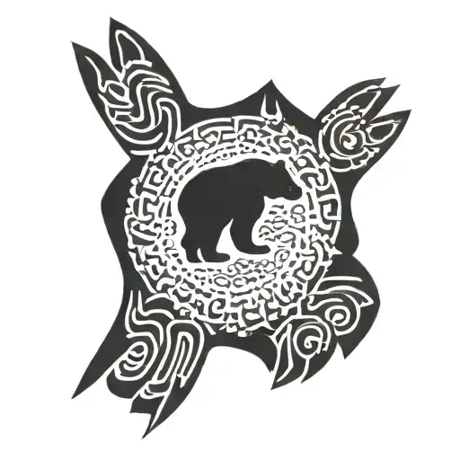 Hand In Bear Handprint Inside