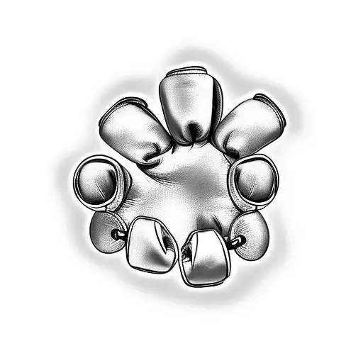 Paws Horse Shoe Boxing Gloves Piston