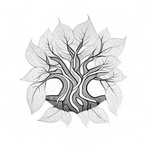 Infinite Tree Leaves And Root