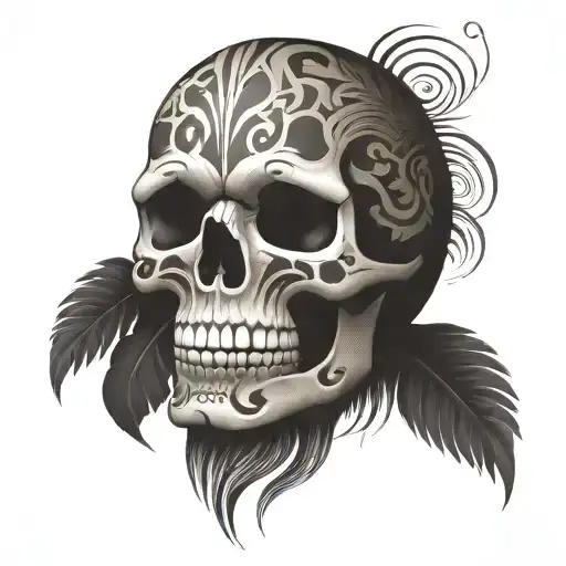 Skull Dayak Illusion