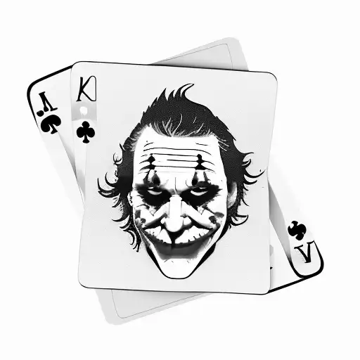 Simple Joker Cards Logo With Color
